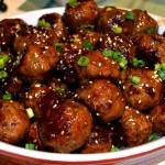 Asian Spiced Quinoa Meatballs with Orange Sauce